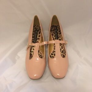 B.A.I.T. T-strap Blush Heeled Shoes